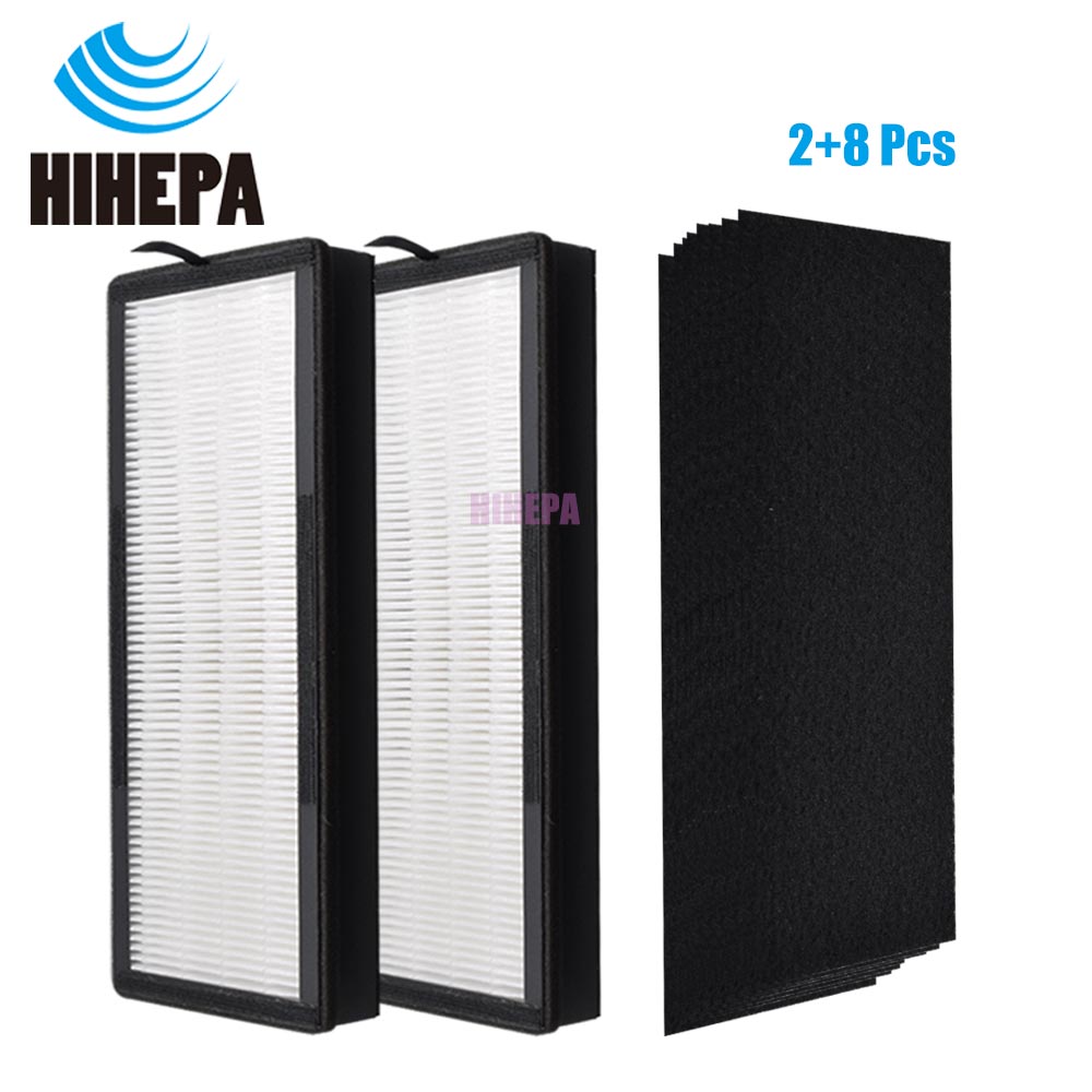 8 Pcs Carbon Pre-Filters & 2 PcsHEPA Filters for for VEVA 8000 Elite Pro Series Air Purifier