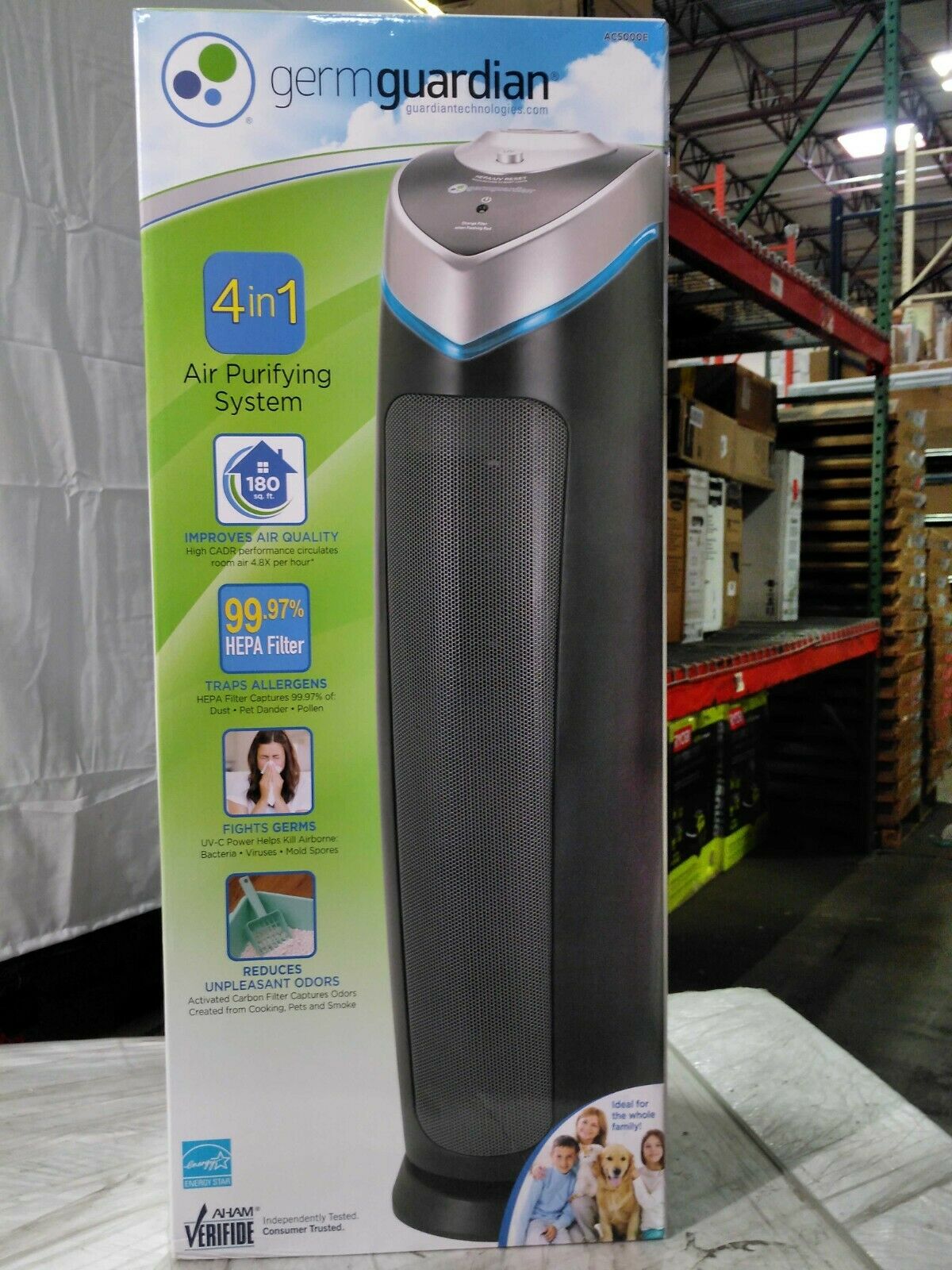 Germ Guardian AC5000E 3-in-1 28" Air Cleaning System