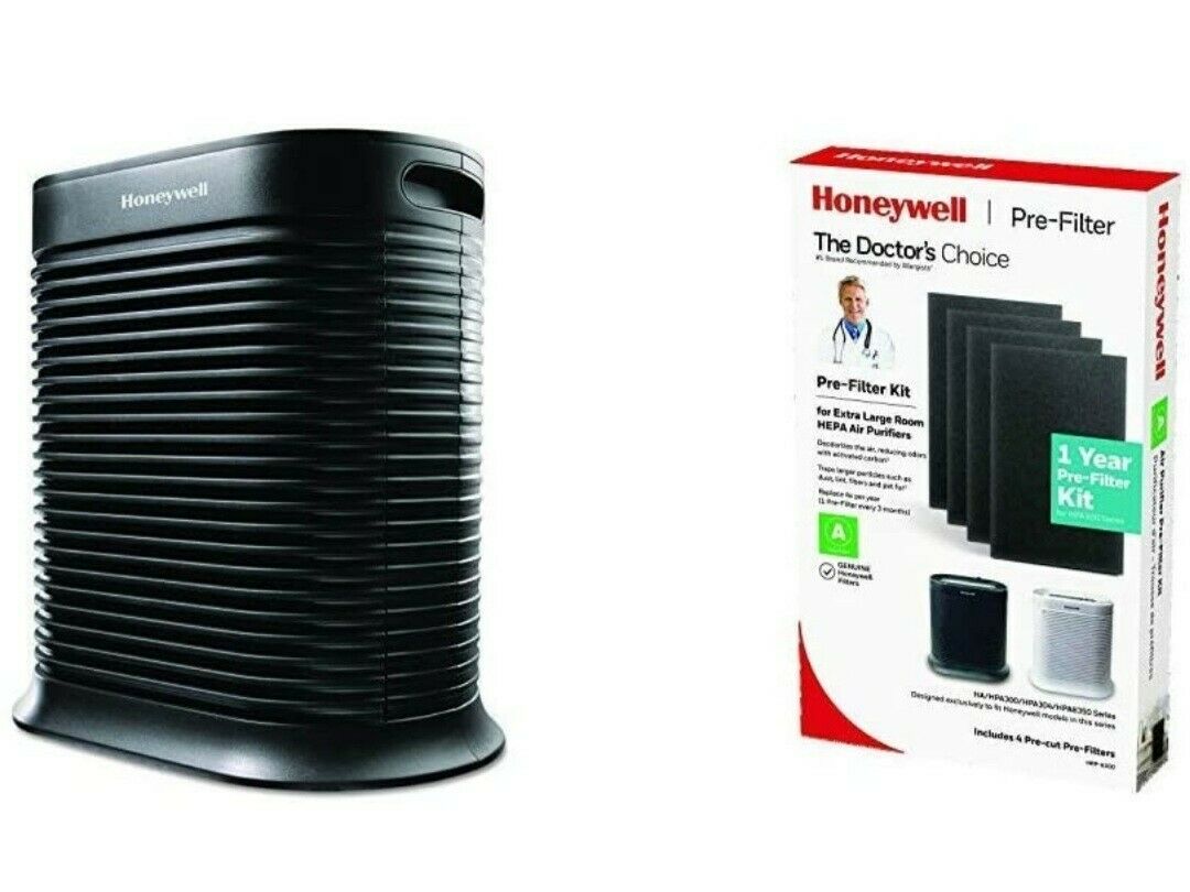 Honeywell HPA300 HEPA, Extra-Large Room, Black Air Purifier 465 Sq ft