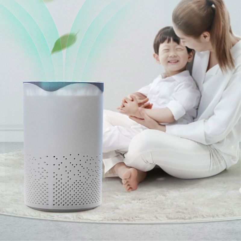 Mini Air Purifier Filter Personal Desktop Air Cleaner For Home WorkOffice For Allergies Smoke Dust Pollen And Pet Dander