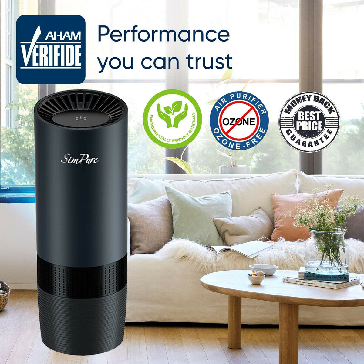 Room Air Purifier HEPA Filter Home Smoke Cleaner Eater Indoor Dust Odor Remover