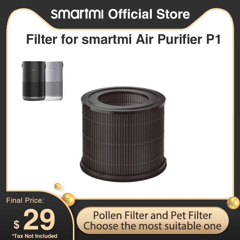 smartmi Air Purifier P1 Replacement Filter element Household Silent Oxygen Supply Cleaner Air Purifier Filter Element