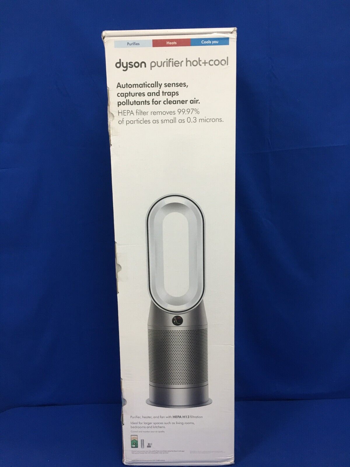 Dyson HP07 Air Purifier Hot+Cool Heater and Fan - White/Silver - NEW