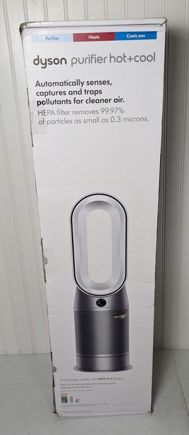 Dyson HP07 Hot + Cool Smart Air Purifier, Heater and Fan - Silver, New Sealed